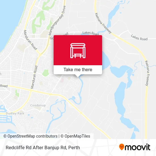 Mapa Redcliffe Rd After Banjup Rd