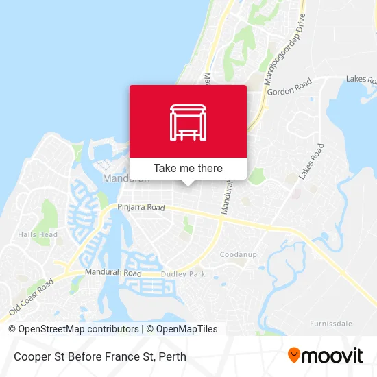 Mapa Cooper St Before France St