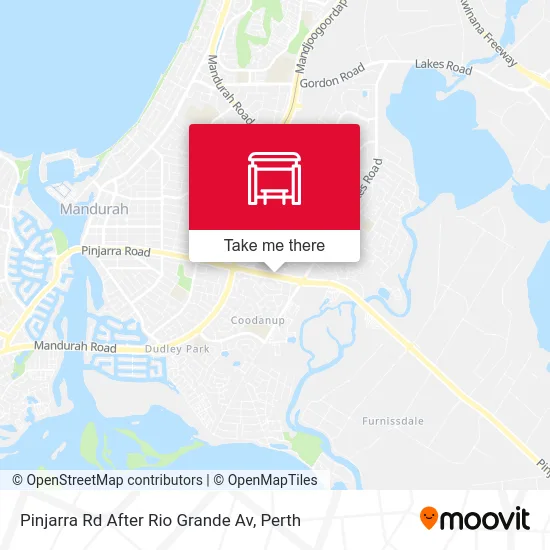 Mapa Pinjarra Rd After Rio Grande Av