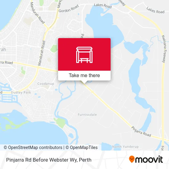 Mapa Pinjarra Rd Before Webster Wy