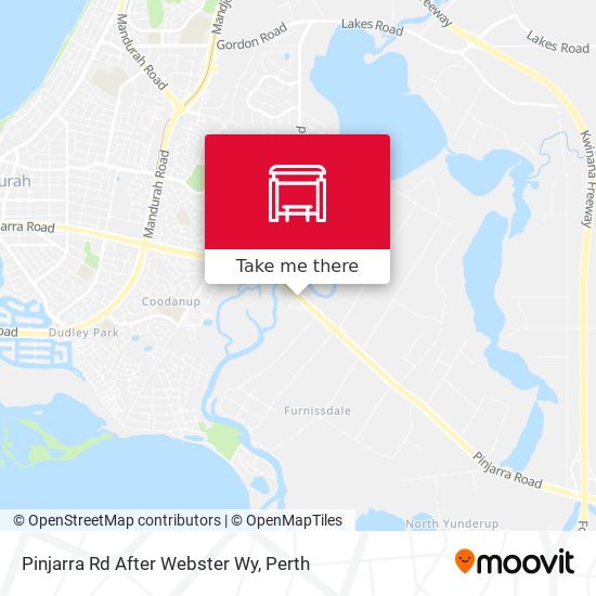 Pinjarra Rd After Webster Wy map