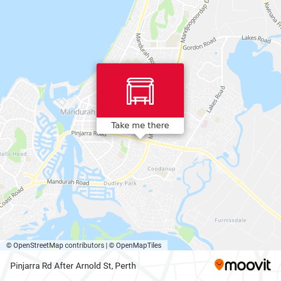 Pinjarra Rd After Arnold St map