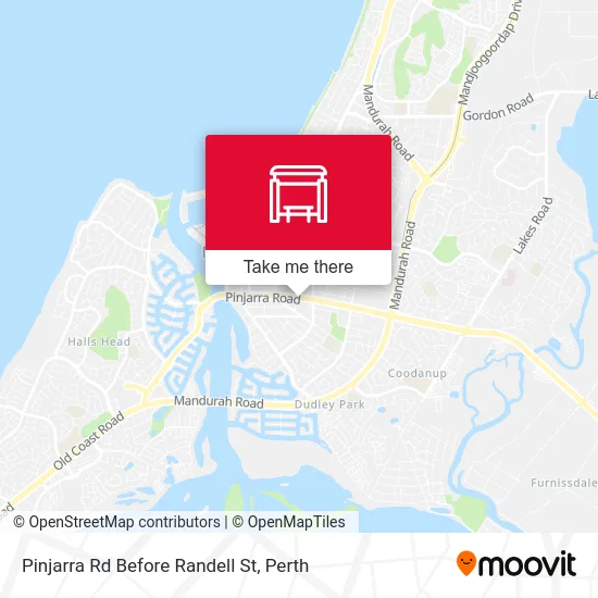 Mapa Pinjarra Rd Before Randell St