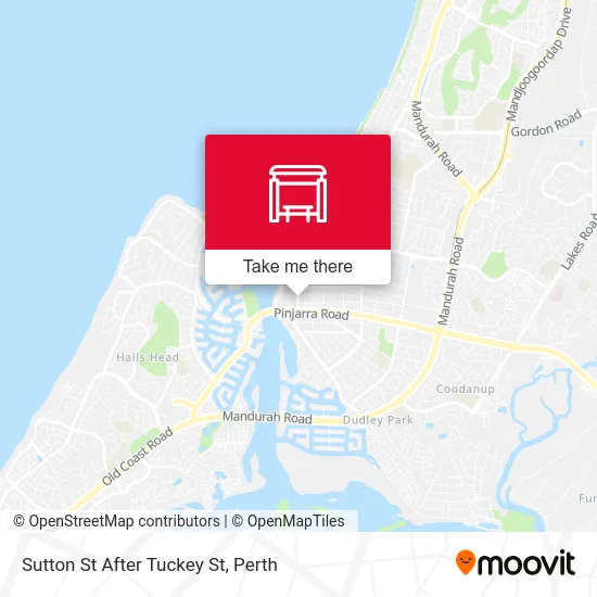 Mapa Sutton St After Tuckey St