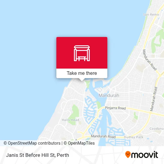 Mapa Janis St Before Hill St