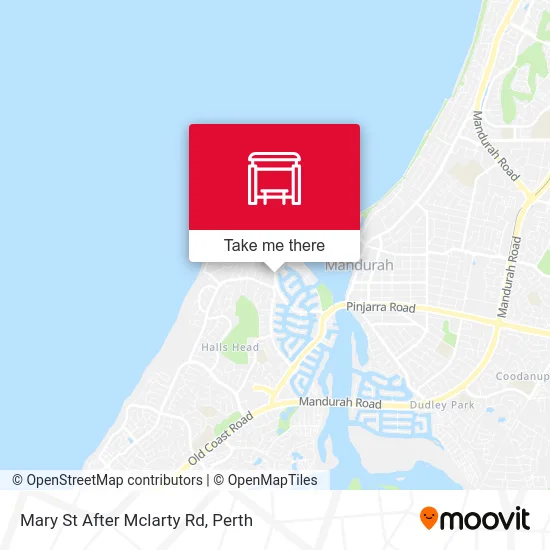 Mapa Mary St After Mclarty Rd