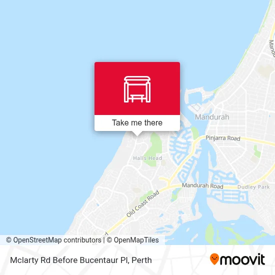 Mapa Mclarty Rd Before Bucentaur Pl