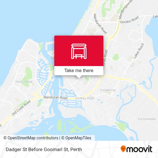 Mapa Dadger St Before Goomarl St