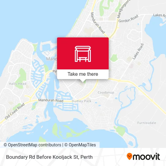 Mapa Boundary Rd Before Kooljack St