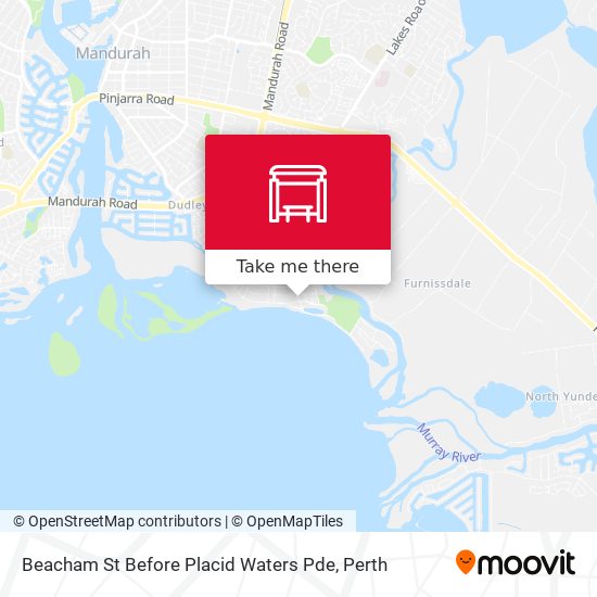 Beacham St Before Placid Waters Pde map
