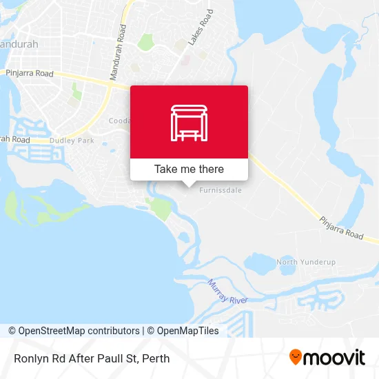 Mapa Ronlyn Rd After Paull St