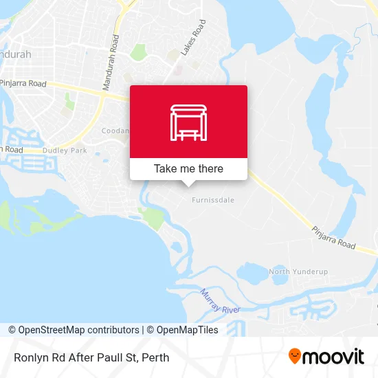 Mapa Ronlyn Rd After Paull St