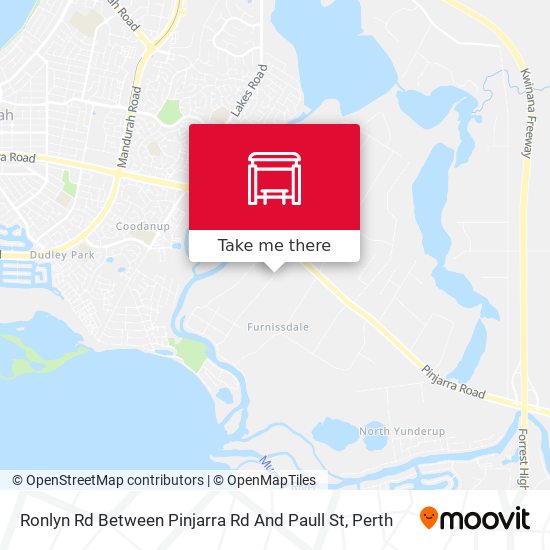 Ronlyn Rd Between Pinjarra Rd And Paull St map