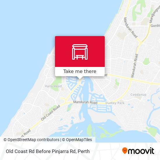 Old Coast Rd Before Pinjarra Rd map