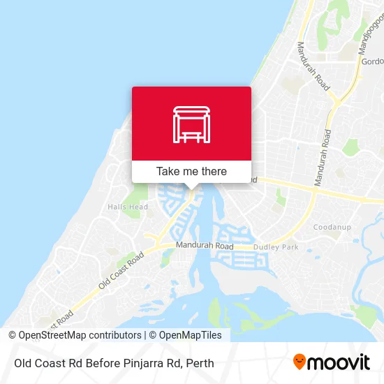 Mapa Old Coast Rd Before Pinjarra Rd