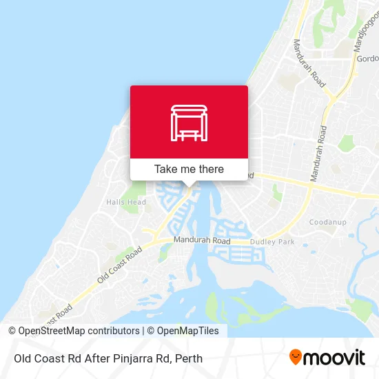 Mapa Old Coast Rd After Pinjarra Rd