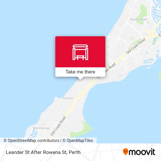 Mapa Leander St After Rowena St