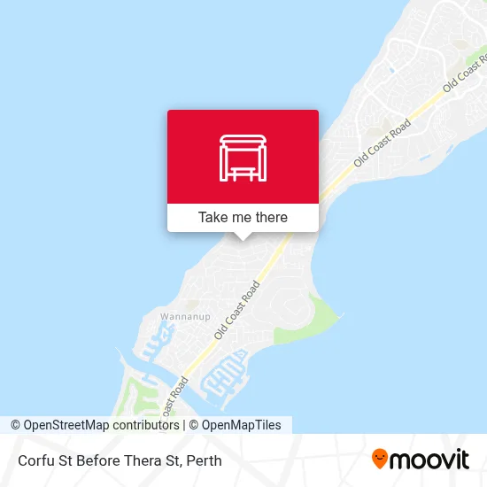 Mapa Corfu St Before Thera St