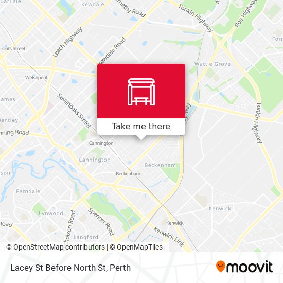 Lacey St Before North St map