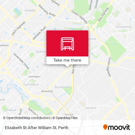 Elizabeth St After William St map