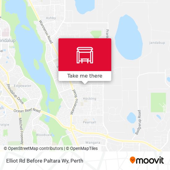 Elliot Rd Before Paltara Wy map