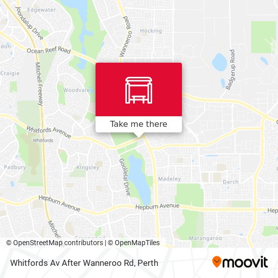 Whitfords Av After Wanneroo Rd map