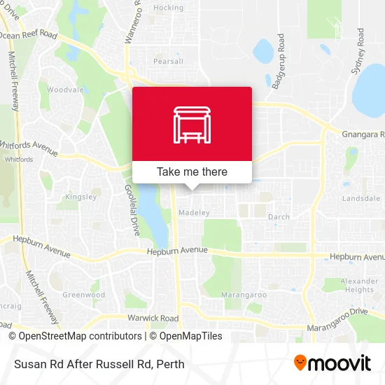 Mapa Susan Rd After Russell Rd