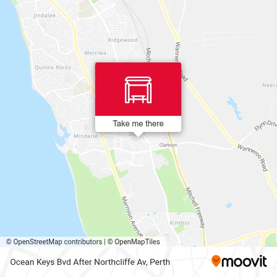 Mapa Ocean Keys Bvd After Northcliffe Av
