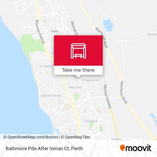 Baltimore Pde After Inman Ct map