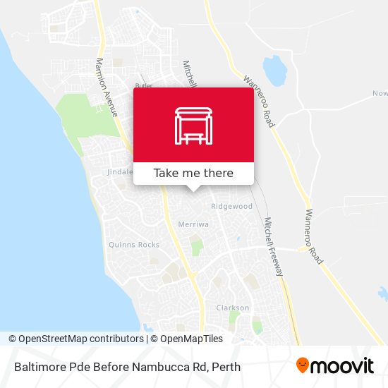Baltimore Pde Before Nambucca Rd map
