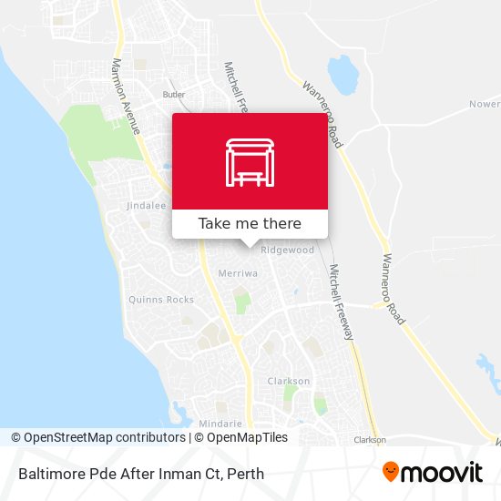 Baltimore Pde After Inman Ct map