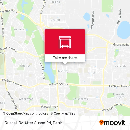 Mapa Russell Rd After Susan Rd