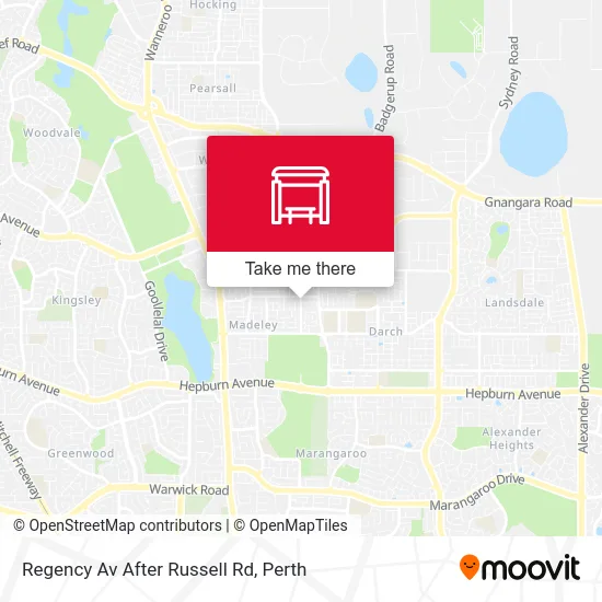 Mapa Regency Av After Russell Rd