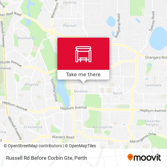 Russell Rd Before Corbin Gte map