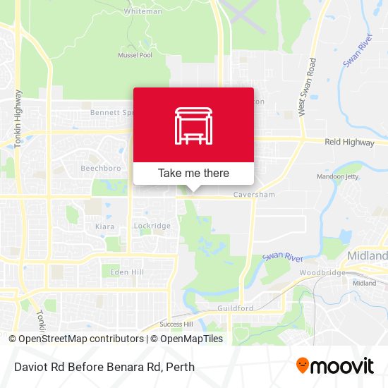 Daviot Rd Before Benara Rd map