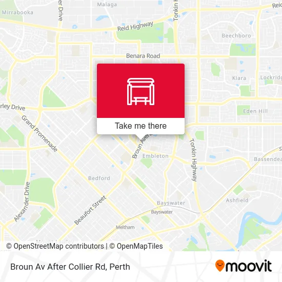 Mapa Broun Av After Collier Rd