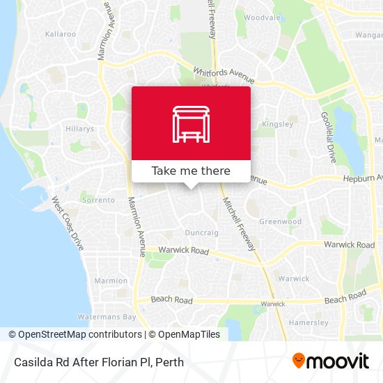 Casilda Rd After Florian Pl map