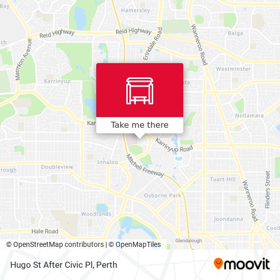 Hugo St After Civic Pl map