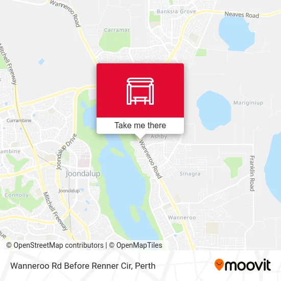 Mapa Wanneroo Rd Before Renner Cir