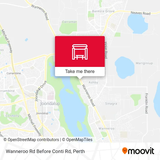 Mapa Wanneroo Rd Before Conti Rd