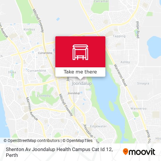 Shenton Av Joondalup Health Campus Cat Id 12 map