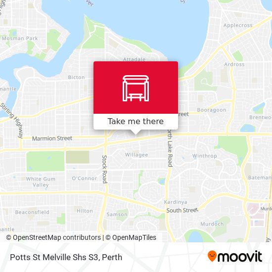 Potts St Melville Shs S3 map