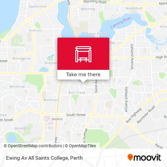 Ewing Av All Saints College map
