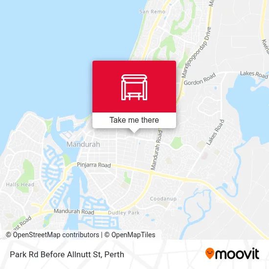 Mapa Park Rd Before Allnutt St