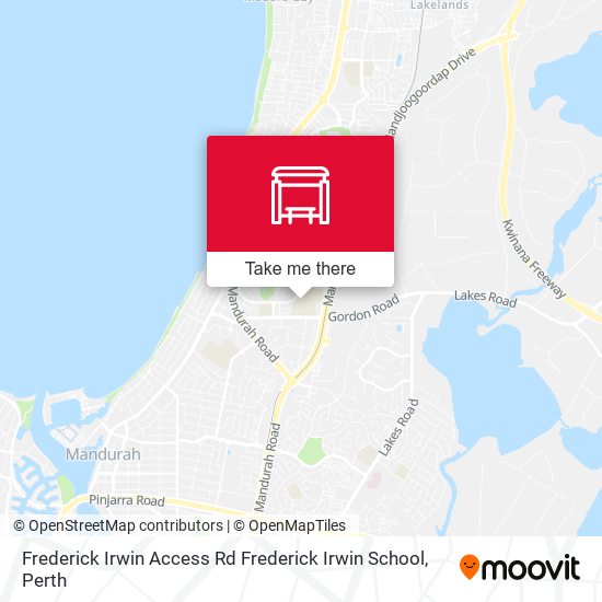 Frederick Irwin Access Rd Frederick Irwin School map