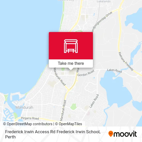 Mapa Frederick Irwin Access Rd Frederick Irwin School