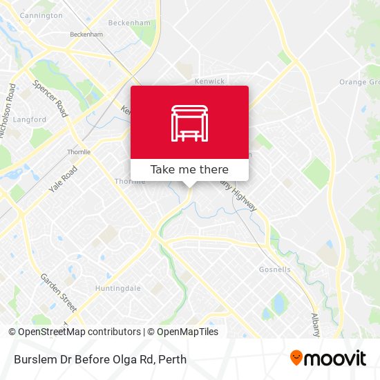 Burslem Dr Before Olga Rd map