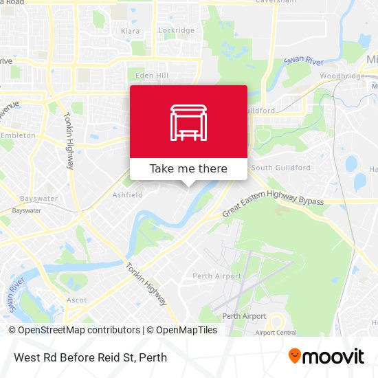West Rd Before Reid St map