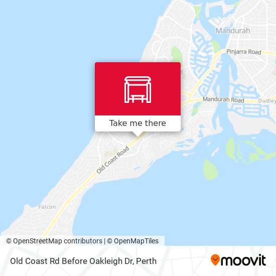 Old Coast Rd Before Oakleigh Dr map