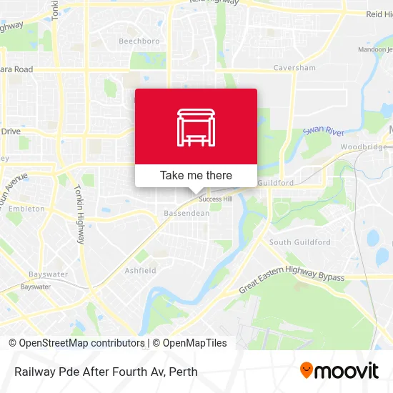 Mapa Railway Pde After Fourth Av